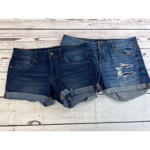 Aeropostale Lot of 2 Jean Shorts Size 4 EUC 7437